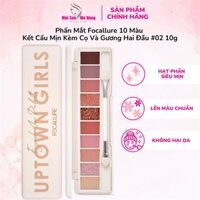 Phấn Mắt Focallure 10 Màu Kết Cấu Mịn Kèm Cọ Và Gương Hai Đầu #02 10g