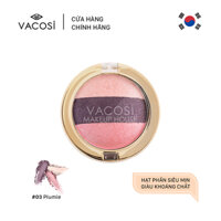 PHẤN MẮT HỘP TRÒN VACOSI TRIO EYESHADOW - 03 Plumie