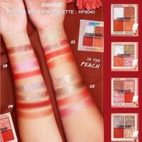 Phấn mắt nhũ kim tuyến Sivanna Colors Moon & Star Mini Palette