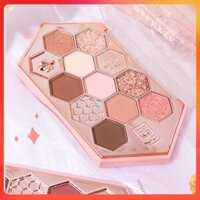 Phấn mắt nội địa trung Hold Live chính hãng Bảng mắt Chamm nhiều màu có nhũ chống thấm nước HoneyComb cao cấp HL506 .