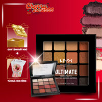 Phấn mắt NYX 16 ô màu siêu lì có ánh nhũ, Phấn mắt NYX Ultimate Shadow Palette hỗ trợ make up chuyên nghiệp - LUXE519