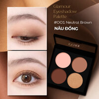 Phấn Mắt Trang Điểm C’Choi Glamour Eyeshadow Palette - Nâu Đồng - Neutral Brown #001