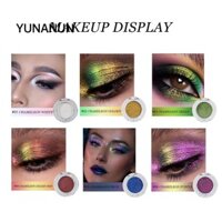 Phấn mắt YUNAUN Chameleon, Tấm phấn mắt lấp lánh có độ bóng cao nhiều màu, Làm đẹp SweatProof Pearlescent Fine Shining Eye Makeup Cosmetics Stage