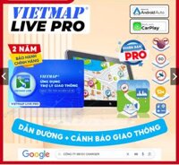 Phần mềm dẫn đường Vietmap Live Pro