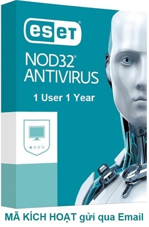 Phần mềm diệt virus Eset Nod32 Antivirus (3 máy / 1 năm)