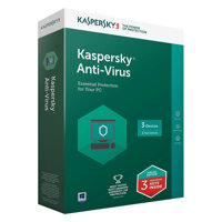Phần Mềm Diệt Virus Kaspersky Antivirus  KAV - 3 User  - Hàng chính hãng