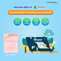 Phần mềm hóa đơn điện tử Viettel Sinvoice- Gói 300000 hóa đơn điện tử Viettel - HÀNG CHÍNH HÃNG 100