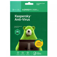 Phần mềm Kaspersky antivirus 3PC1 năm - Hàng chính hãng