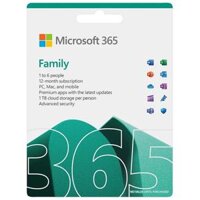 Phần mềm Microsoft 365 Family | 12 tháng, 6 người, 5 thiết bị/tài khoản, Word, Excel, PowerPoint, 1TB OneDrive