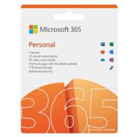 Phần mềm Microsoft 365 Personal - 12 tháng - Dành cho 1 người - 5 thiết bị/tài khoản - Word, Excel, PowerPoint - 1TB OneDrive