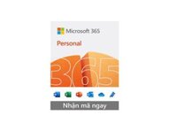 Phần mềm Microsoft 365 Personal - 12 tháng - Dành cho 1 người - 5 thiết bị/tài khoản - Word, Excel, PowerPoint - 1TB OneDrive (Key điện tử)
