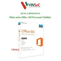 Phần mềm Office 365 Personal 32/64bits - Mã Sản Phẩm: QQ2-00570 Office 365 Personal English APAC EM Subscr 1YR Medialess P2