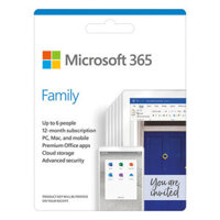 Phần mềm Office Microsoft 365 Family ESD 6GQ-00083 - Keyonline (6 người/ 5 thiết bị/người / 12 tháng)