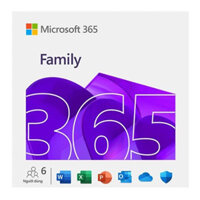 Phần mềm Office Microsoft 365 Family + AI Copilot (gói gia đình 12 tháng, 1TB OneDrive/5 thiết bị/người, Tối đa 6 người)