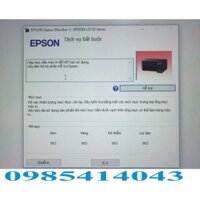 Phần mềm reset bộ nhớ máy in Epson L1110/L3110/L3150/L3250/L1210 .v.v.