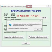Phần mềm RESET Máy in Epson L1210 L1250 L3210 L3250 L3251 L3260 L5290 Vĩnh Viễn