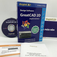 Phần mềm thiết kế GreatCAD phiên bản tiêu chuẩn  Giao diện tiếng Anh - Hàng chính hãng