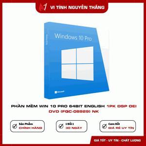 Phần mềm Win Pro 10 64Bit Eng Intl 1pk DSP OEI DVD (FQC-08929)