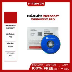 Phần mềm Windows 11 Pro 64-bit OEM (FQC-10528 Win Pro 11 x64 Eng Intl 1pk DSP OEI DVD)