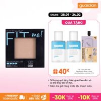 Phấn Mịn Lì Tự Nhiên Maybelline Fit Me Matte + Poreless Tông 130 Buff Beige Cho Da Sáng 8,5Gr