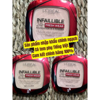 Phấn Nền Dạng Nén L'Oreal Paris Infallible 24H Fresh Wear Foundation In A Powder 9g