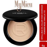 Phấn Nền Siêu Che Phủ Kiềm Dầu L’Oreal Paris Infallible Lasting Powder #110 Rose Vanilla 6gr