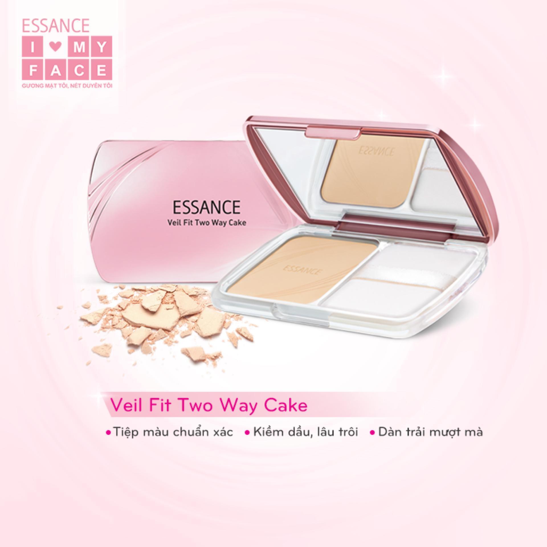 Phấn nền siêu mịn lâu trôi Essance Veil Fit Two Way Cake SPF30/PA++ 11g