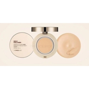Phấn nền The Face Shop Gold Collagen Ampoule Cover Cake V203