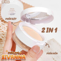 Phấn Nền và Phấn Phủ dạng bột 2in1 SIVANNA COLORS Skin Nuder Translucents Loose Powder HF1008