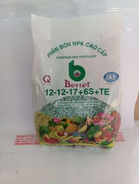 Phân NPK 12-12-17+6S + TE gói 1kg