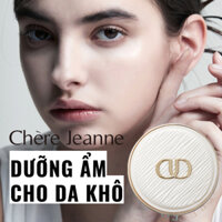 Phấn Nước 3 Màu CHERE JEANNE Fond De Teint Lumière Dorée Cushion - Phấn Nước Ánh Vàng / Dưỡng Ẩm Cho Da Khô SPF50+ PA+++