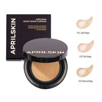 PHẤN NƯỚC APRIL SKIN BLACK MAGIC SNOW CUSHION SPF 50+/ PA+++