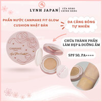 Phấn nước Canmake Fit Glow Cushion Nhật Bản mỏng nhẹ kiềm dầu tự nhiên bền màu