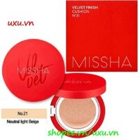 Phấn Nước Cushion Missha Số 21 Velvet Finish Cushion Spf50+ Pa+++, Với uxu.vn Tất Cả Là Chính Hãng.