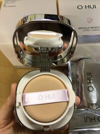Phấn nước dưỡng ẩm chống lão hóa Ohui Miracle Moisture Chiffon Cushion SPF50+/PA+++ 2 lõi