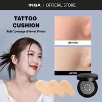 Phấn Nước Hàn Quốc Mỏng Nhẹ Che Phủ Hoàn Hảo Kiềm Dầu Lâu Trôi Tatoo Cushion INGA SPF 35 PA++