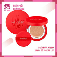 Phấn Nước Kềm dầu Missha Velvet Finish Cushion Vỏ Đỏ SPF50+ PA+++ Phấn Nước Misha Đỏ Tone 21 Tone 23
