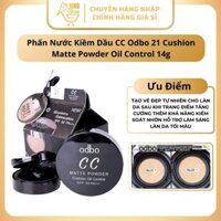 Phấn Nước Kiềm Dầu CC Odbo 21 Cushion Matte Powder Oil Control 14g Thái Lan
