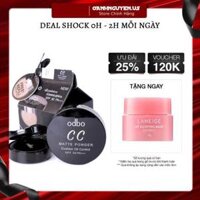 Phấn nước kiềm dầu CC Odbo Cushion Matte Powder Oil Control Thái Lan 14g - Kèm lõi 21.Tone trắng sáng