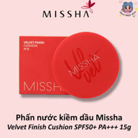 Phấn nước kiềm dầu Missha Velvet Finish Cushion SPF50+ PA+++ (Đỏ) 15g