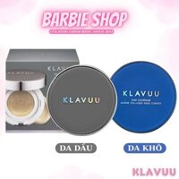 Phấn Nước Klavuu Blue Pearlsation High Coverage Marine Collagen Aqua Cushion Xám - Xanh