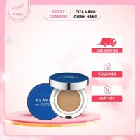 Phấn Nước Klavuu Xanh Blue Pearlsation High Coverage Marine Collagen Aqua Cushion 12g Coisn Store