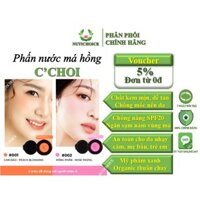 Phấn nước má hồng khoáng đá núi lửa organic thuần chay C'Choi Slim Cushion Blush an toàn cho da nhạy cảm,phụ nữ có thai