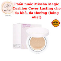 Phấn nước Missha Magic Cushion Cover Lasting cho da khô, da thường (hồng nhạt)