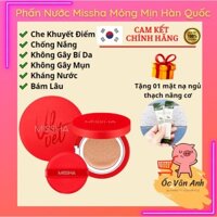 Phấn nước Missha Magic Cushion Cover Lasting / Velvet Finish Cushion - Misha Đỏ