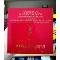 Phấn Nước YSL Touche Éclat Glow- Pact Cushion Vỏ Hồng, Vỏ Đỏ Tone B10 Trắng Sáng 12g.