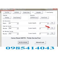 Phần phầm Reset máy in màu Canon G1010,G1000,G2010,G2000,G3000,G1020,G2020.v.v.