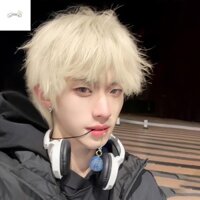 Phần PHẦN Anime Nam Tóc Giả, Tóc Tổng Hợp Chịu Nhiệt Ngắn Thẳng Tóc Giả, Đẹp Trai Lông Tơ Nâu Đen Nam Cosplay Tóc Giả Bé Trai