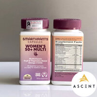 PHÂN PHỐI CHÍNH HÃNG Vitamin cho nữ giới cao tuổi Smarty Pants Women's 50+ dạng viên nang