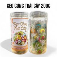 Phân phối kẹo Cứng Trái Cây 200g Hộp